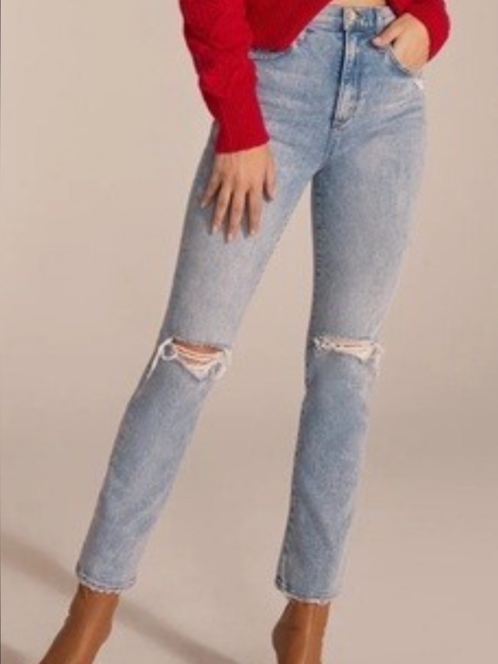 Favorite Daughter Valentina High Rise Cigarette Ankle Straight jean
Size 26 GUC